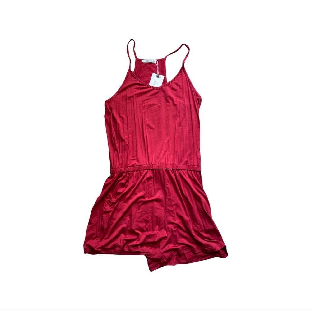 ReoRia red jersey romper - L
